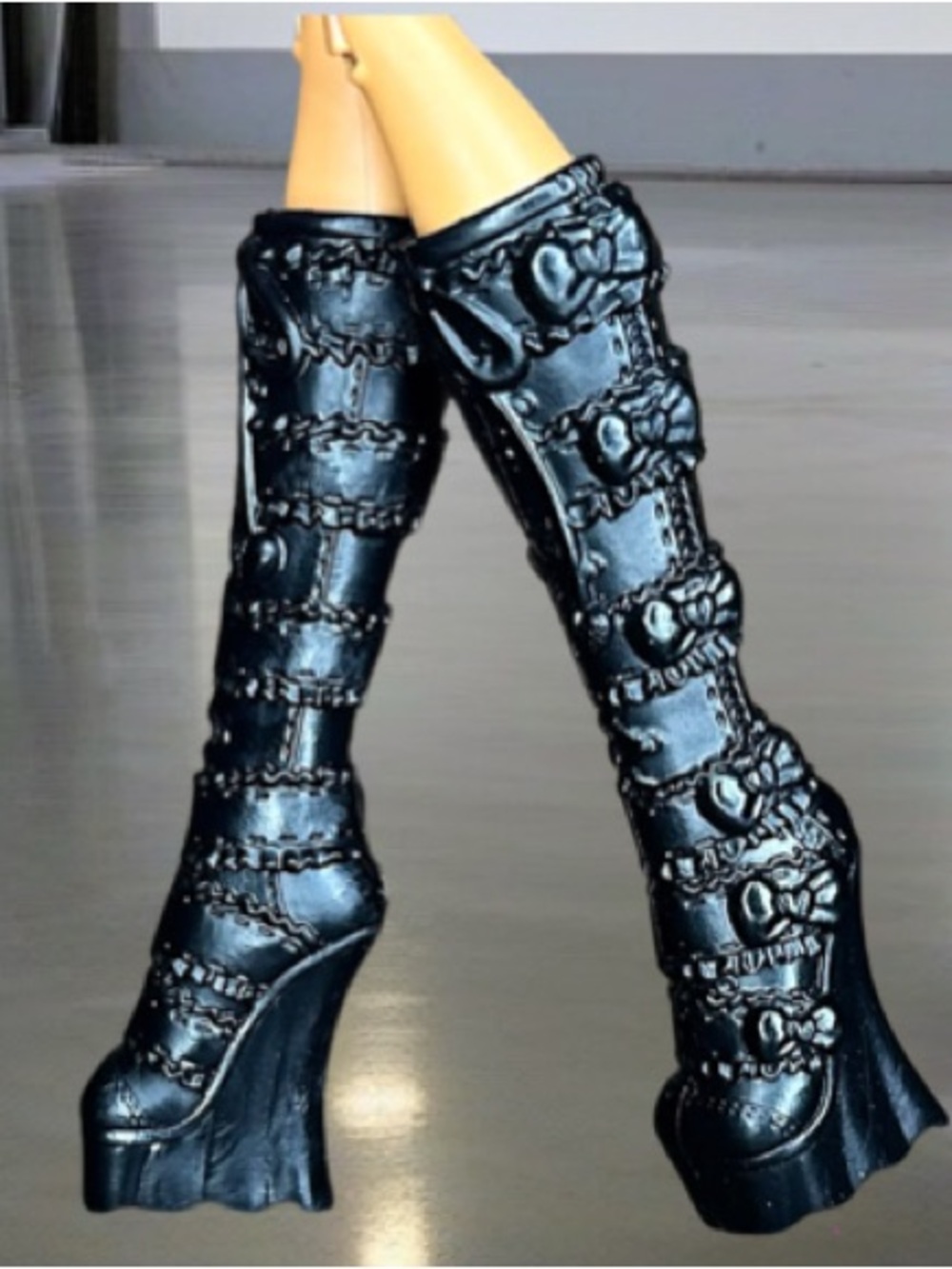 Monster High Elissabat ~ Frights Camera Action ~ Black Boots - Picture 1 of 10